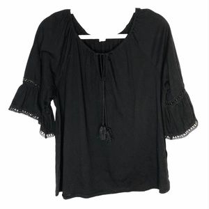 Old navy boho bell sleeve blouse